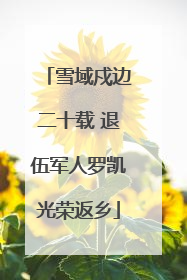 雪域戍边二十载 退伍军人罗凯光荣返乡